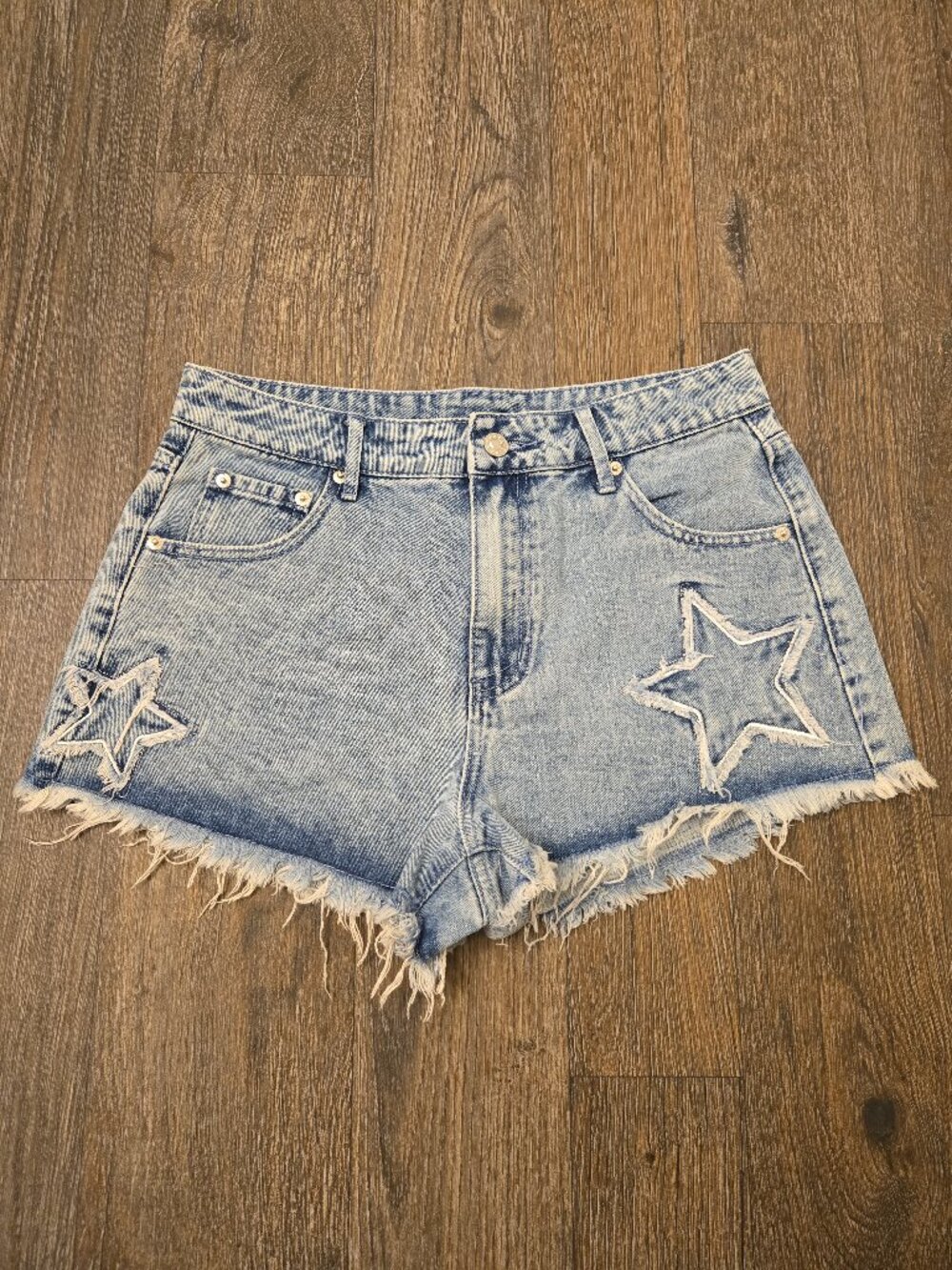 Carbon Womens Blue Jean Shorts Size 7 Denim Casual Summer Shorts